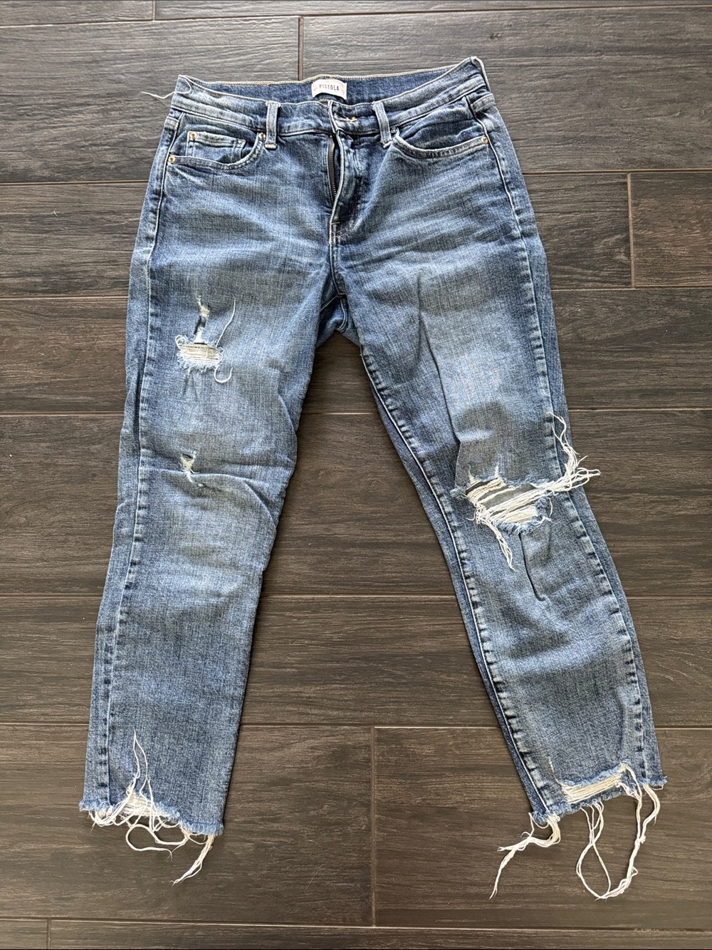 pistola Distressed Boyfriend Jeans